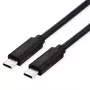 ROLINE USB4 Gen3x2 kabel, CC, ST/ST, 40Gbit/s, 240W, zwart, 0,8 m (11.02.9101)