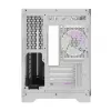 Darflash FT418 computerbehuizing + 6 aRGB-ventilatoren (wit)