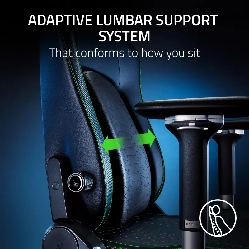 Gaming-stoel Razer Iskur V2 gevoerde zitting zwart
