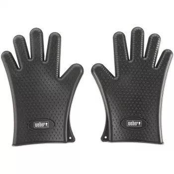 Weber 7017 siliconen grillhandschoenen zwart