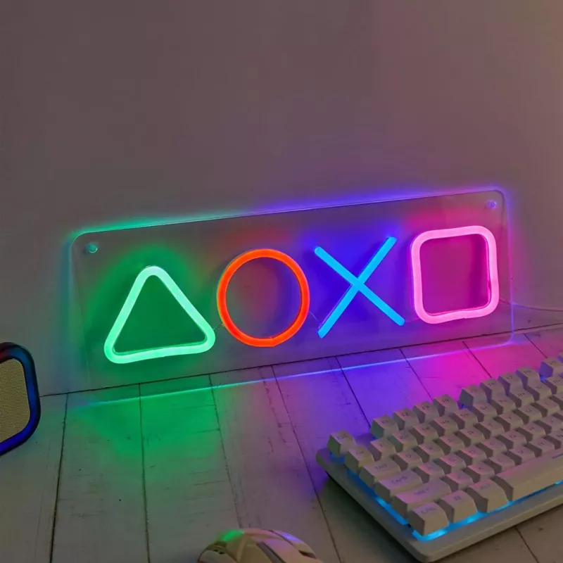 Gaming neonlichtpaneel MANTA SNL111MT – decoratieve LED-symbolen voor gaming setup