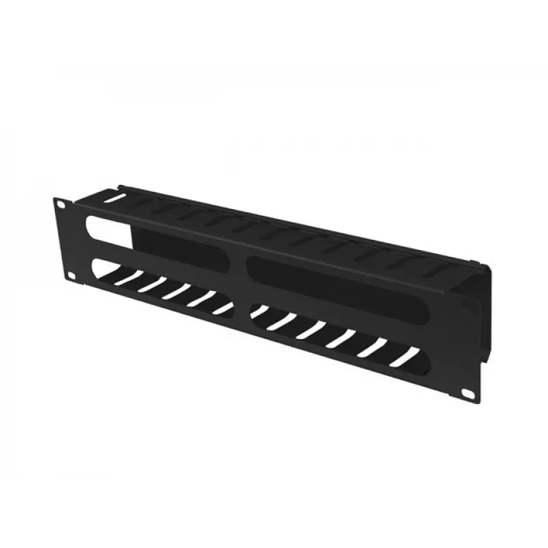 Rack-monteerbare 19 inch 2U kabelorganizer LANBERG AK-1705-B, zwart