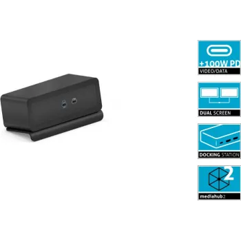 Dockingstation PureLink Mediahub2 USB-C (M2-ENC07-9940) – zwart, USB-C-host-aansluiting