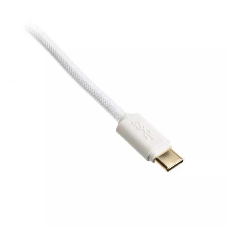 Spiralkabel USB Ducky White Edition DACOC2-WHT1, afneembaar, wit spiraaldesign