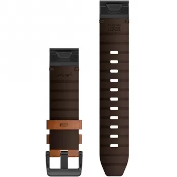 Band Garmin QuickFit 22 bruin leer