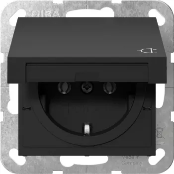 GIRA 4454005 SCHUKO KD System 55 zwart (4454005)