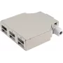 Glasvezel-verdeelbox ShiverPeaks 07-65010 metaal, 6 poorten, DIN-railmontage, grijs