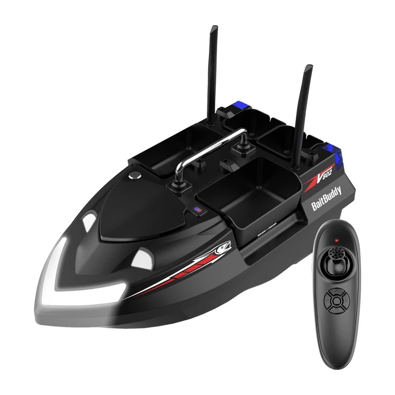 Voerboot Flytec V802 met 12000-mAh-accu, zwart