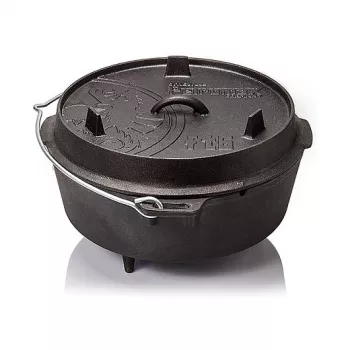 Bakplaat Petromax FT12 rond gietijzer oven, geschikt voor brood en vlees, 15 kg