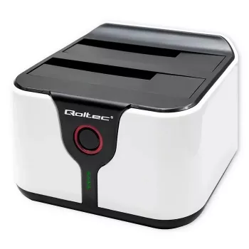 Qoltec 50309 HDD SSD 2.5 3.5 dockingstation | SATA III | USB 3.0 | Super Speed 5 Gb/s | met kloonfunctie