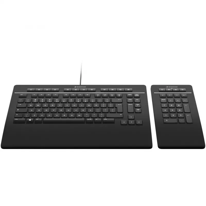 3Dconnexion Keyboard Pro met Numpad - toetsenbord en nummerblok QWERTZ