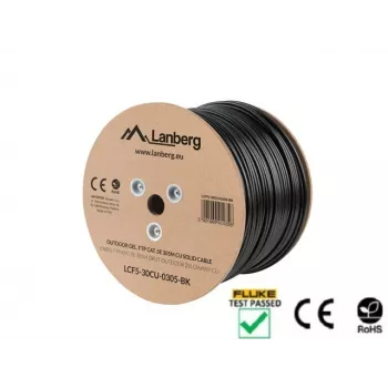 Netwerkkabel Lanberg LCF5-30CU-0305-BK RJ45 Cat5e 305 m zwart