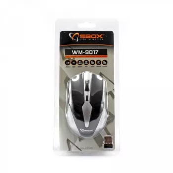Muis SBOX WM-9017BS zwart/zilver USB