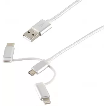 USB-kabel ShiverPeaks BS14-50067 1m USB A micro-USB B wit