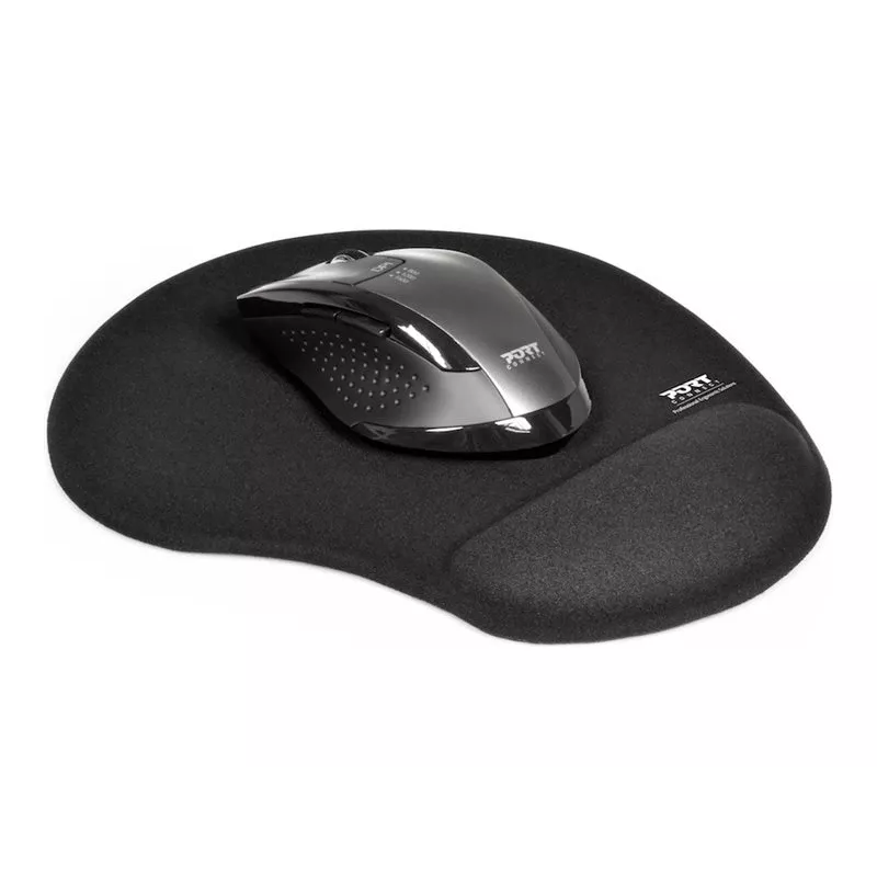 PORT CONNECT | Ergonomische muismat | 200 x 230 x 20 mm | zwart