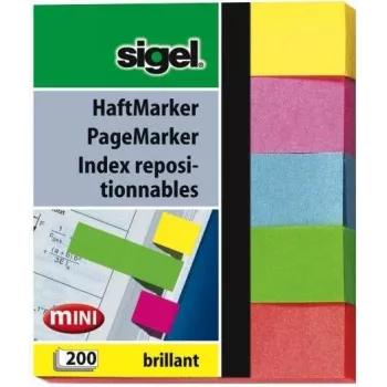 Zelfklevende etiketten Sigel HN625 blauw groen roze rood geel
