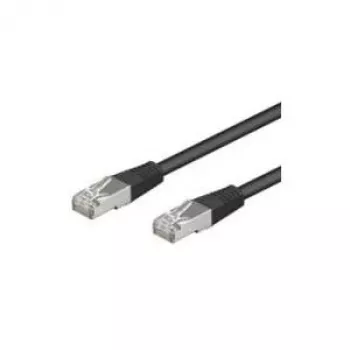 Wentronic Goobay CAT 5e patchkabel, SF/UTP, zwart, 1 m - CCA-kopermix (68666)