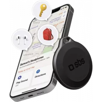 SBS Track My Circle voorwerpzoeker voor Apple Find My, zwart (TEFINDBTAPK)
