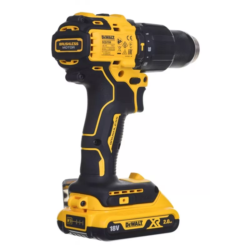 Dewalt DCD709D2T slagschroevendraaier met accu en oplader