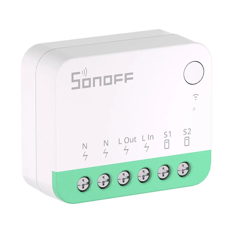 Sonoff MINIR4M Matter slimme WLAN-minischakelaar (HomeKit, SmartThings, Home Assistant).