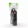 Gembird EG-PSU3-01 stroomverlengsnoer 0,6 m 3 AC-uitgangen binnen zwart