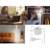 Beper P201UTP305 oplaadbare in hoogte verstelbare LED-lamp, staand en aan de wand te monteren, 2,3 W, dimbaar, wit