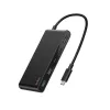 Belkin Connect, USB Type-C, HDMI, USB 2.0 Type-A, USB 3.2 Gen 1 (3.1 Gen 1) Type-C, MicroSD (TransFlash), SD, zwart, ronde kabel, 0,2 m