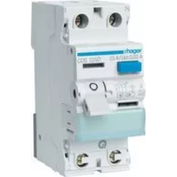 CDS225D aardlekschakelaar 2-polig 6kA 25A 30mA type A QC (CDS225D)
