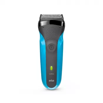 Braun Series 3 310s nat & droog scheerapparaat accu met 3 flexibele messen zwart/blauw
