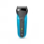 Braun Series 3 310s nat & droog scheerapparaat accu met 3 flexibele messen zwart/blauw