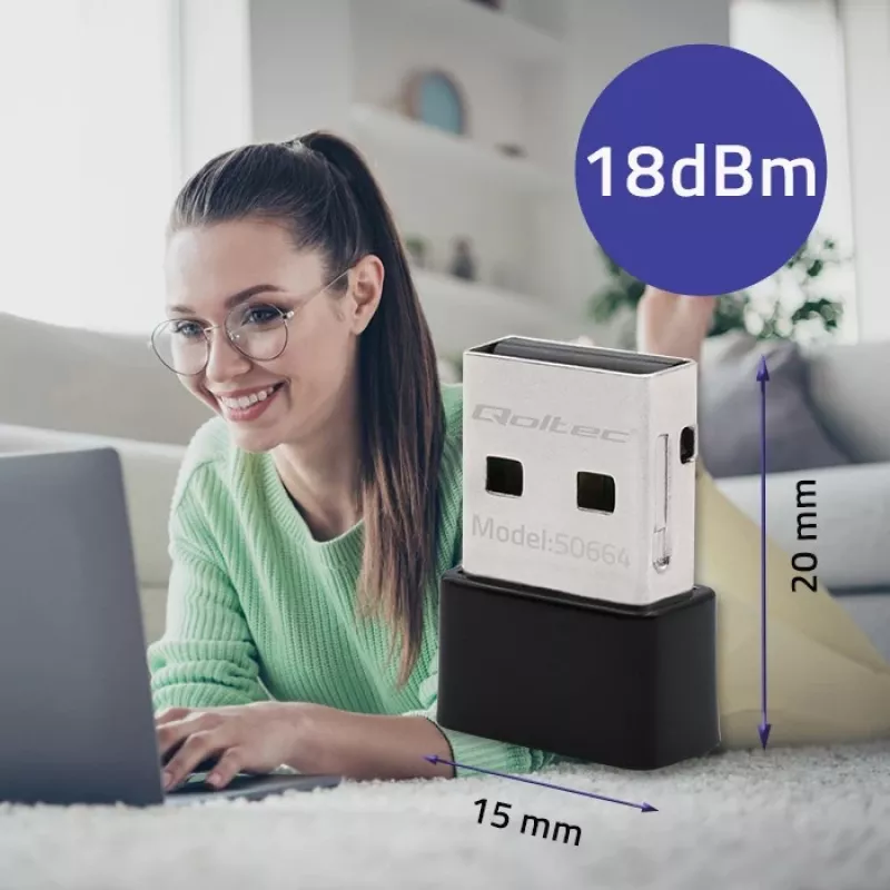 Ultra-snelle draadloze mini-USB-WLAN-adapter