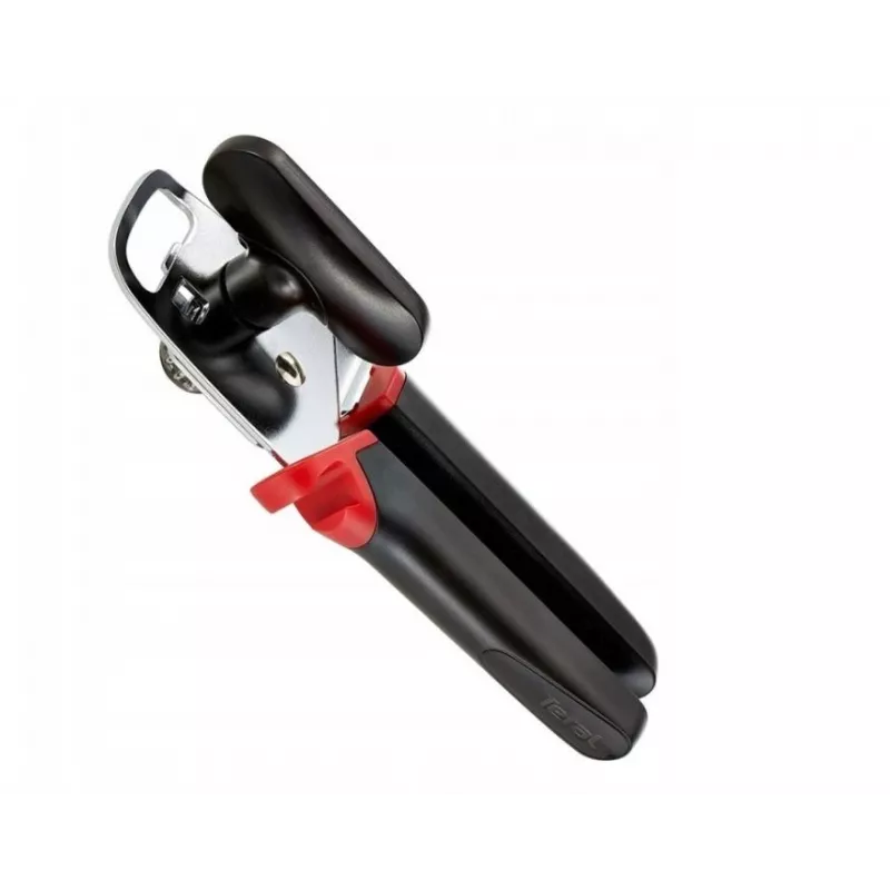 Tefal Ingenio K20705 multiopener, blikopener, roestvrij staal, zwart/rood