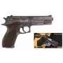 Speelgoed dartpistool Pulio Police gun metal GONHER 45/1 15545/1 — metaallook, enkelschots speelgoedwapen
