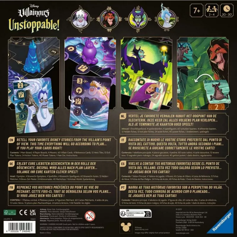 Bordspel Ravensburger Disney Villainous Unstoppable! Strategie voor kinderen vanaf 7 jaar