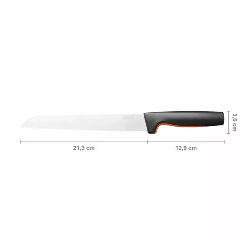 Fiskars 1057538 keukenmes roestvrij staal 1 stuk broodmes