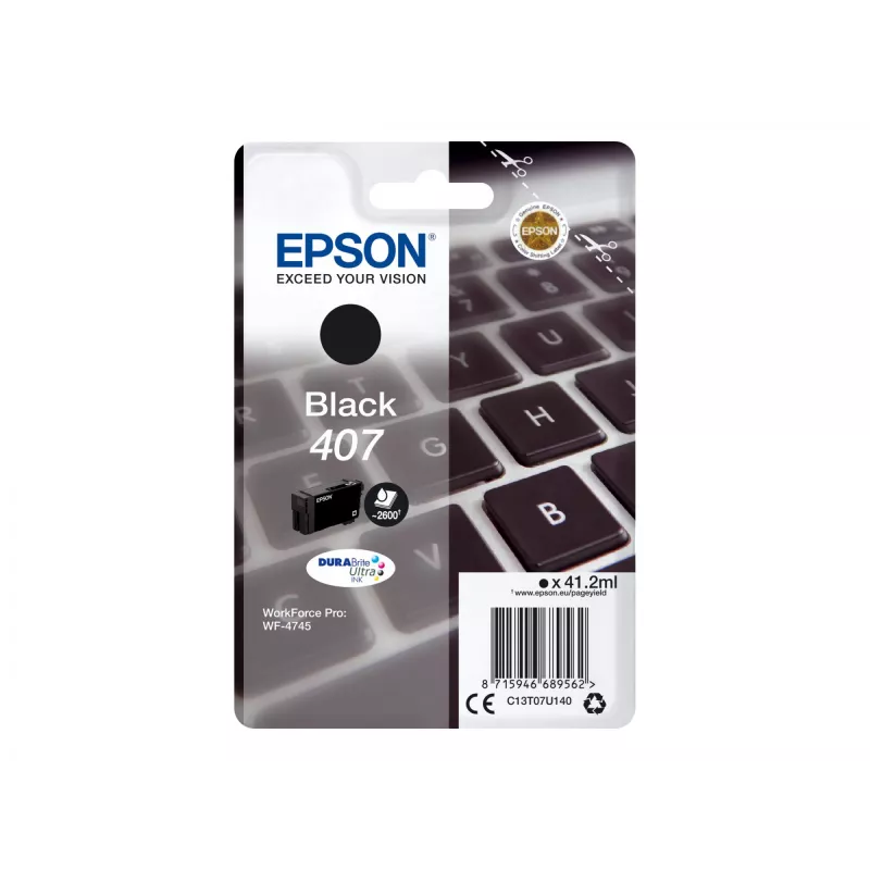 Epson WF-4745 inktcartridge 1 stuk origineel High (XL) Yield zwart