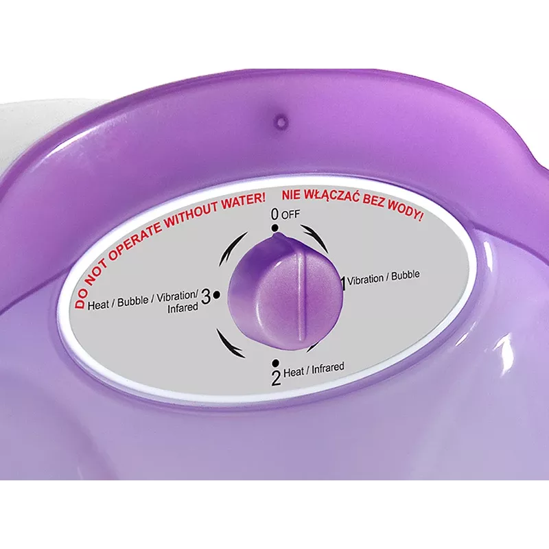LAFE MFS-002 voetbad-massageapparaat met verwarming en bubbelfunctie