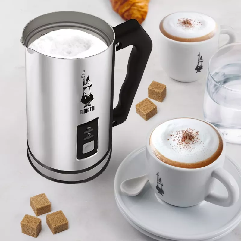 Bialetti MK01 automatische melkopschuimer roestvrij staal