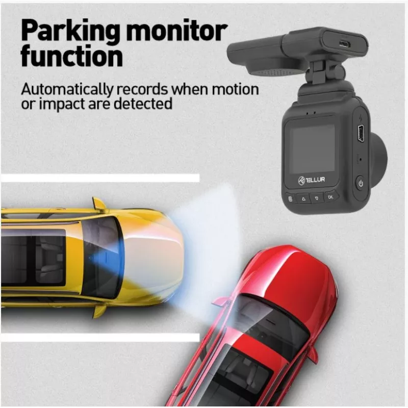 Dashcam Tellur Dash Patrol DC2 FullHD 1080P GPS zwart