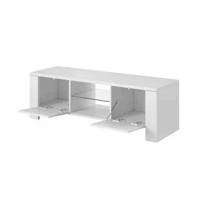 Cama TV-standaard WEST 42/130/42 wit/wit glanzend