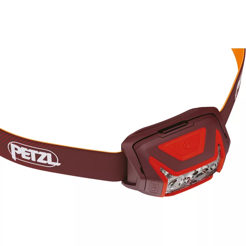 Hoofdlamp Petzl Actik Core — LED, 100 lm, geïntegreerde 1250 mAh USB-accu, IPX4, rood