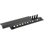 Kabelmanagementpaneel LOGON RAO405BL 2U zwart 19 inch