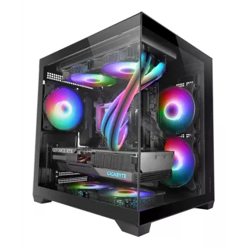 Mars Gaming MC-VIEW2 mini tower zwart