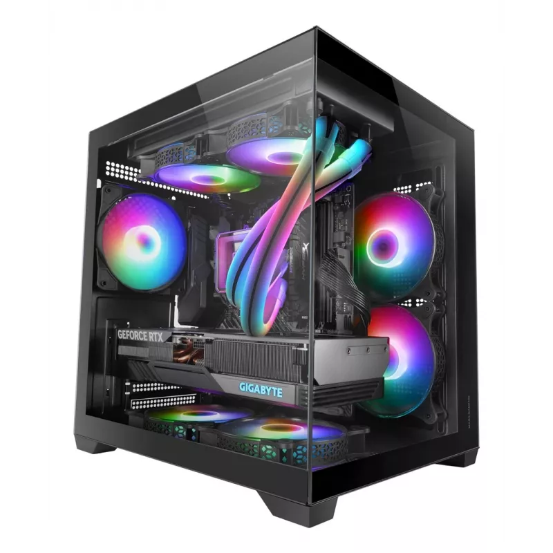 Mars Gaming MC-VIEW2 mini tower zwart
