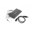 NATEC RHINO GO behuizing USB 3.0 voor 2,5'' SATA HDD/SSD, zwart aluminium