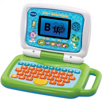 2-in-1 touch-laptop, leercomputer groen/blauw
