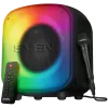 Luidspreker SVEN PS-555, zwart, uitgangsvermogen 65 W (RMS), TWS, Bluetooth, USB, microSD, afstandsbediening, lithiumaccu