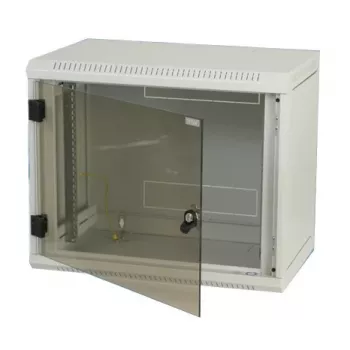 Wandmontage kast Triton RBA-15-AS5-CAX-A1 15U/500 glazen deur grijs