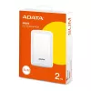 ADATA HV300 - harde schijf - 2 TB - extern (draagbaar) - USB 3.1 - 256-bit-AES - wit