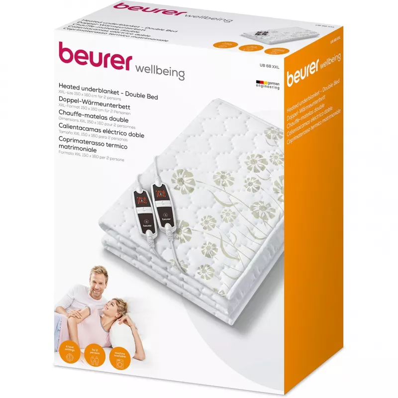 Verwarmbare onderdeken Beurer UB 68 XXL 150 x 160 cm voor 2 personen